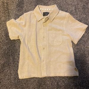 Little Bipsy Sand Linen Button Up